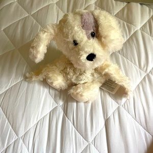 Soft white dog warmie